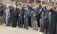 حضوردر راهپیمایی به مناسبت شهادت رهبر